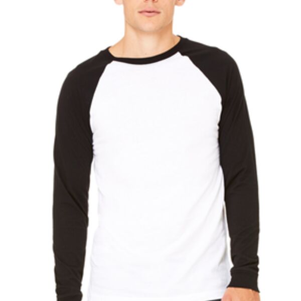 Bella + Canvas - Long Sleeve Jersey Baseball Tee - 3000 Thumbnail
