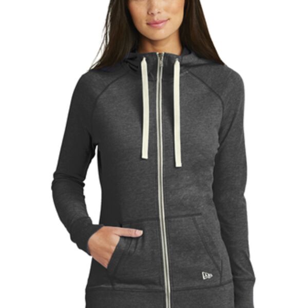 Ladies Sueded Cotton Full-Zip Hoodie Thumbnail