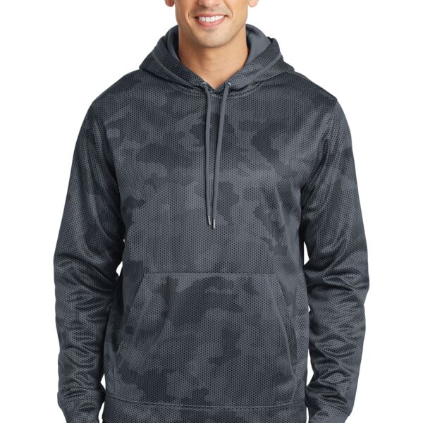 Sport-Tek® Sport-Wick® CamoHex Fleece Hooded Pullover Thumbnail