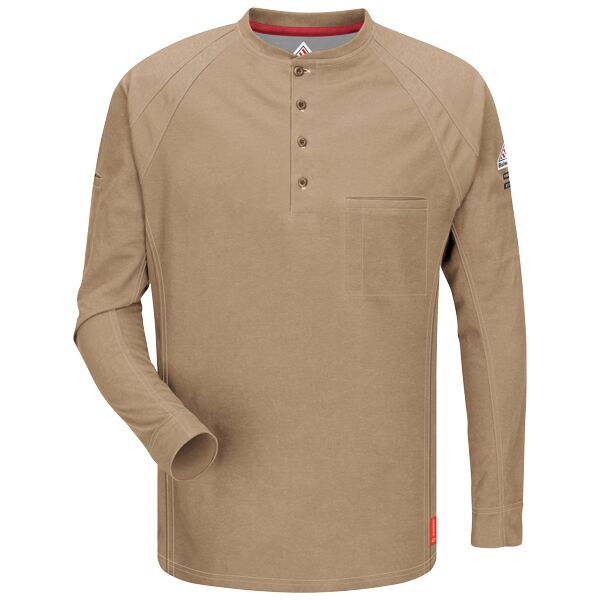 iQ Series® Comfort knit Long Sleeve Henley Thumbnail
